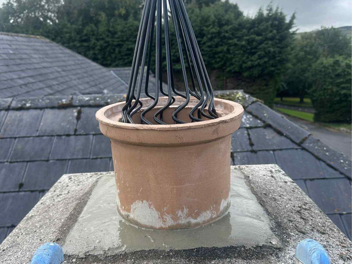 Chimney pot & capping: after, by Pro Choice Roofing